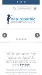 Mobile Screenshot of naturopathicpediatrics.com
